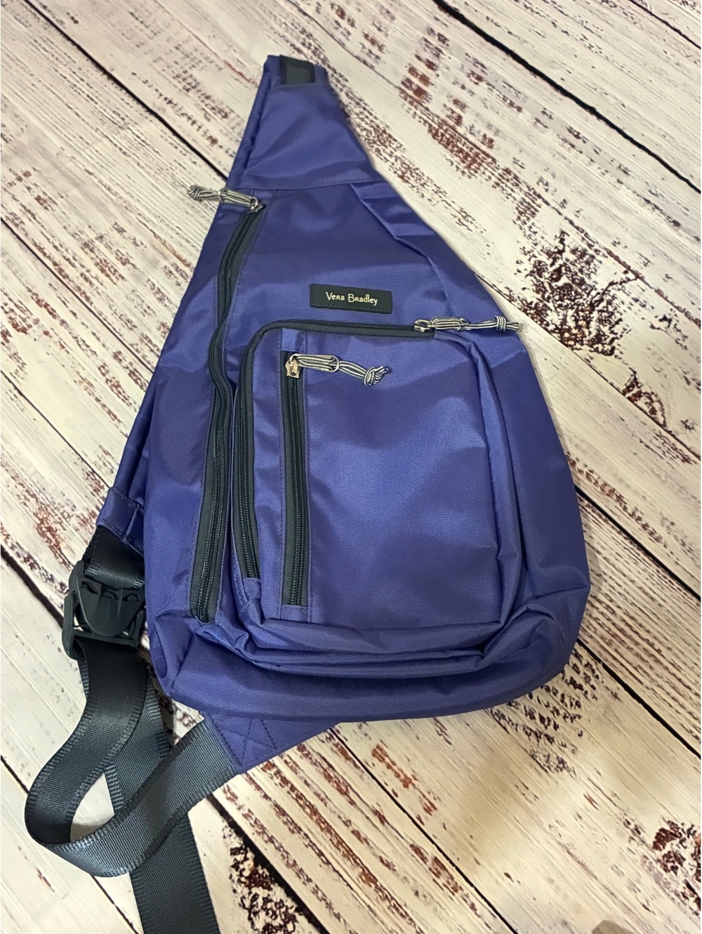 Vera Bradley Purple Sling Backpack Shoulder Bag